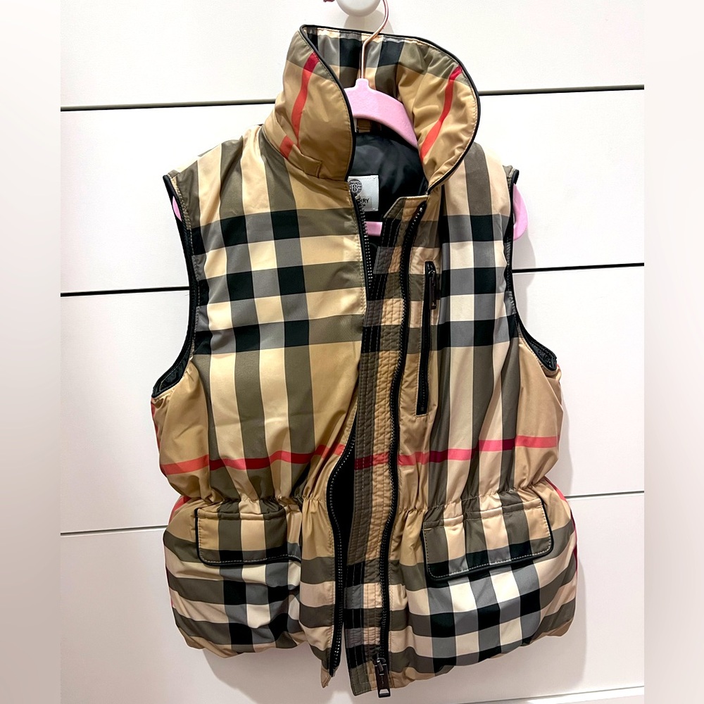 Youth Burberry puffer vest